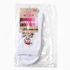 Новый год. Символ года. Змея. Носки женские "Новогодняя змея", цвет белый, р-р 23-25 - фото 26878086