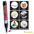 Маркер перманентный Crown. Multi Marker CPM-800, чёрный, узел 3.0 мм - Фото 3