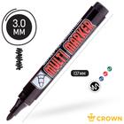 Маркер перманентный Crown. Multi Marker CPM-800, чёрный, узел 3.0 мм - Фото 4