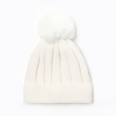 Шапка детская MINAKU, размер 46-48, молочная