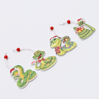 Елочные игрушки «Змея», в деревянной подарочной упаковке, 12 шт. - Фото 5