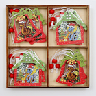 Елочные игрушки в деревянной подарочной упаковке, 12 шт. - Фото 2