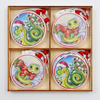 Елочные игрушки в деревянной подарочной упаковке, 12 шт. - Фото 2