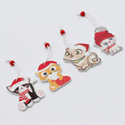 Елочные игрушки в деревянной подарочной упаковке 12 шт., 13×13×2 см - Фото 5