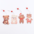 Елочные игрушки в деревянной подарочной упаковке, 12 шт., 13×13×2 см - Фото 4