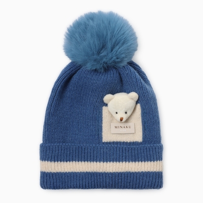 Шапка детская MINAKU, размер 48-50, синяя