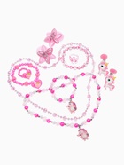 Детский подарочный набор «Выбражулька. Влюблённый единорог», 10 предметов: кольца, бусы, браслеты, клипсы, резинки, розовый 10705656
