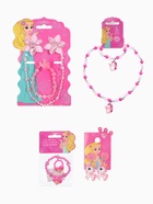 Детский подарочный набор «Выбражулька. Влюблённый единорог», 10 предметов: кольца, бусы, браслеты, клипсы, резинки, розовый 10705656