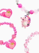 Детский подарочный набор «Выбражулька. Влюблённый единорог», 10 предметов: кольца, бусы, браслеты, клипсы, резинки, розовый 10705656