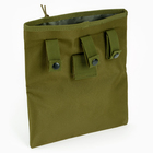 Подсумок тактический под сброс магазинов и гильз, на пояс, 30×25 см, с системой MOLLE, хаки - фото 25412527