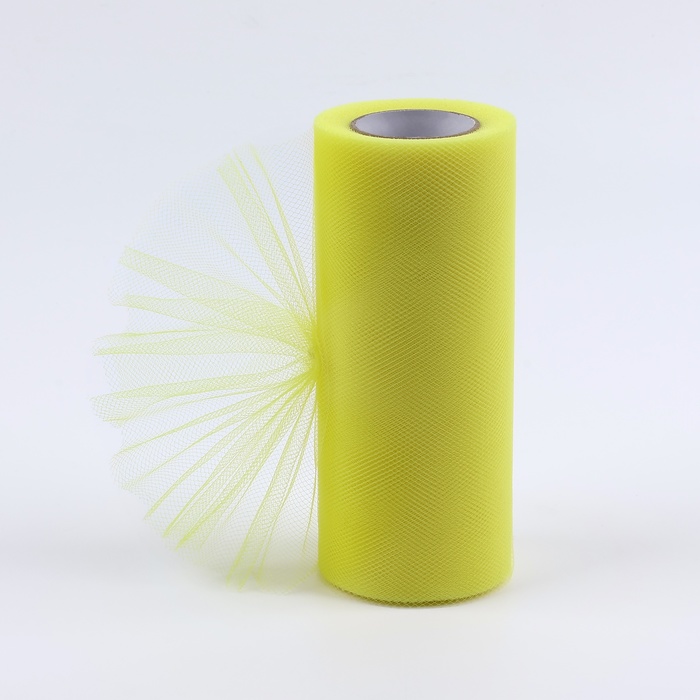 Фатин, 15 см, 23±1 м, 11±1 г/м², жёлтый №57 - Фото 1