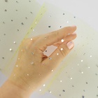 Фатин с блёстками, 15 см, 23±1 м, 11±1 г/м², жёлтый №57 - Фото 4