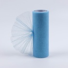 Фатин с глиттером, 15 см, 9±0.5 м, 11±1 г/м², голубой №07 - Фото 1