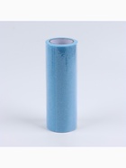 Фатин с глиттером, 15 см, 9±0.5 м, 11±1 г/м², голубой №07 - Фото 4