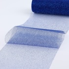 Фатин с глиттером, 15 см, 9±0.5 м, 11±1 г/м², синий №09 - Фото 2