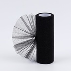 Фатин с глиттером, 15 см, 9±0.5 м, 11±1 г/м², чёрный №23 - Фото 1