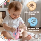 Развивающая погремушка - подвеска «Заяц», цвет розовый - Фото 2