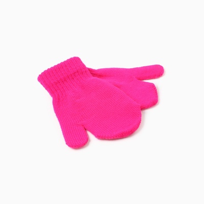 Варежки детские MINAKU, 12 см, малиновые