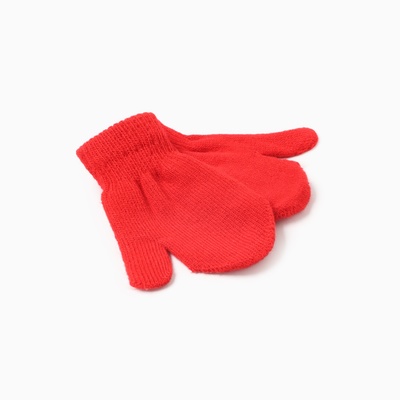 Варежки детские MINAKU, 12 см, красные