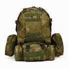 Рюкзак тактический "Storm tactic" мужской, стропы MOLLE, подсумки, 50 л, камуфляж мох 10651066 - фото 13285736