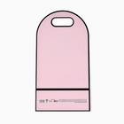 Переноска для цветов с вырезными сердечками «Счастье!», розовая 20 ? 30 ? 8 см (комплект 5 шт) - фото 33188061