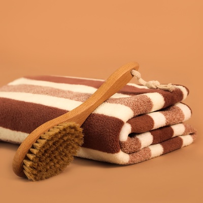 Полотенце банное «Этель. Геометрия», 70×140 см, коричневое