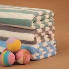 Полотенце банное «Этель. Полосы», 70×140 см, серое - Фото 3