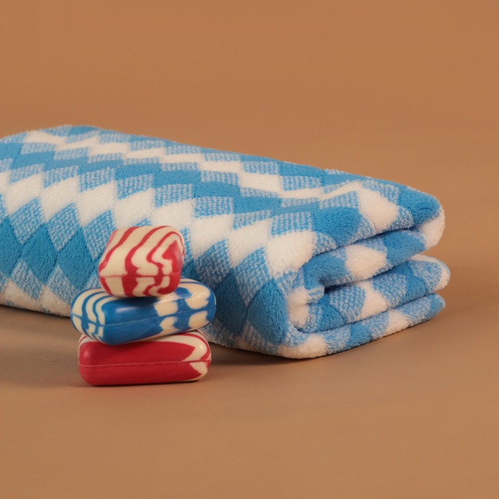 Полотенце банное «Этель. Градиент», 70×140 см, голубое - Фото 1