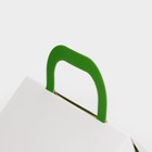 Подарочная новогодняя коробка, складная фигурная «Домик» зеленая 8.5×8.5×10 см - Фото 4