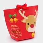 Подарочная новогодняя коробка, складная фигурная «Праздничный Оленёнок» 7×5.5×10 см - Фото 2