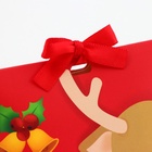 Подарочная новогодняя коробка, складная фигурная «Праздничный Оленёнок» 7×5.5×10 см - Фото 4