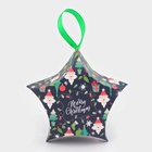 Подарочная новогодняя коробка, складная фигурная «Звезда рождество» 7×5.5×2 см - Фото 2