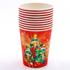 Стакан бумажный одноразовый «С Новым годом», змея ёлочка, 250 мл 10415928