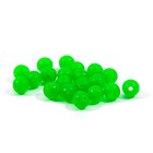 Бусина фидерная Namazu Soft Beads, PVC, d=6 мм, круглая, темно-зеленый 20 шт. 10693574 - фото 309643120