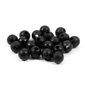 Бусина фидерная Namazu Soft Beads, PVC, d=8 мм, круглая, черный 20 шт. 10693579