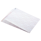 Бумага дизайнерская двусторонняя "Узор" 160 гр/м2, тиснение серебром - Фото 3