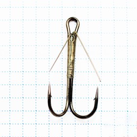 Крючок KOI WEEDLESS DOUBLE HOOK, размер 1 INT, цвет BN, двойник незацепляйка, 5 шт. 10694097