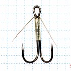 Крючок KOI WEEDLESS DOUBLE HOOK, размер 2 INT, цвет BN, двойник незацепляйка, 5 шт. 10694099 - фото 309644658