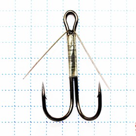 Крючок KOI WEEDLESS DOUBLE HOOK, размер 2 INT, цвет BN, двойник незацепляйка, 5 шт. 10694099