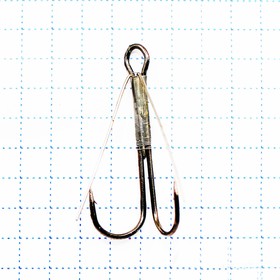 Крючок KOI WEEDLESS DOUBLE HOOK, размер 4 INT, цвет BN, двойник незацепляйка, 5 шт. 10694101