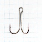 Крючок KOI SHORT DOUBLE HOOK, размер 1 INT, цвет BN, двойник, 10 шт. 10694122 - фото 309644686