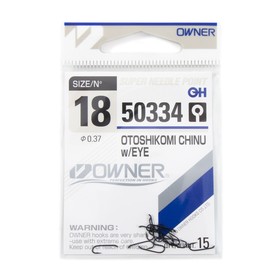 Крючок OWNER Otoshikomi Chinu weye №18, 15 шт. 10694397