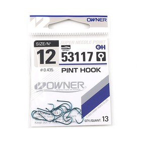 Крючок OWNER Pint Hook blue №12, 13 шт. 10694407