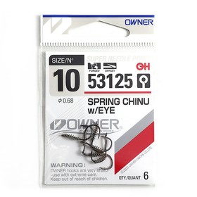 Крючок OWNER Spring Chinu wEye BC №10 6шт. 10694416