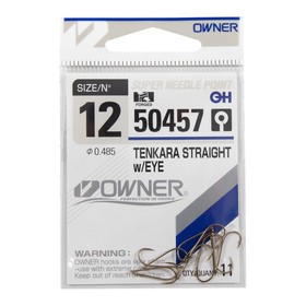 Крючок OWNER Tenkara Straight weye brown №12. 11шт. 10694425