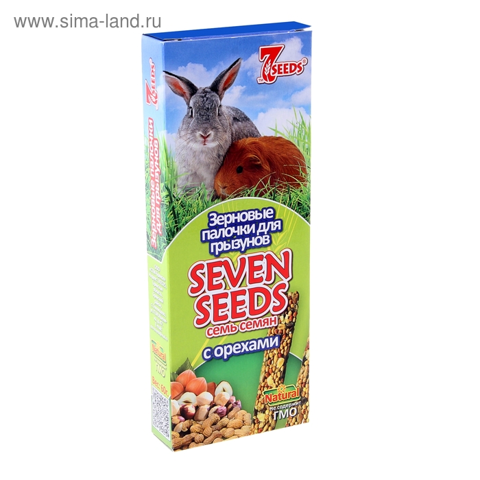 Палочки "Seven seeds" для грызунов, орех, 2 шт, 60 г - Фото 1