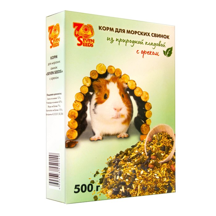 Корм «Seven Seeds» для морских свинок, с орехами, 500 г - Фото 1