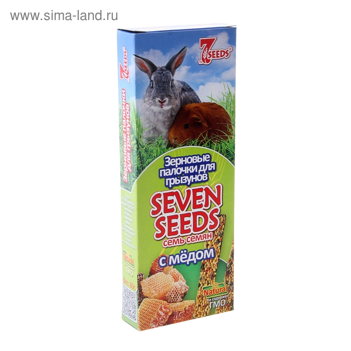 Палочки "Seven Seeds" для грызунов, медовые, 2 шт, 60 г - Фото 1