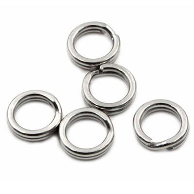 Заводное кольцо Namazu RING-A, Cr, размер 3. d=9 mm, test-27 кг, упаковка 10 шт.