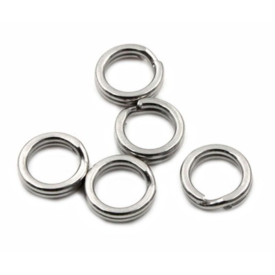 Заводное кольцо Namazu RING-A, Cr, размер 4. d=8 mm, test-23 кг, упаковка 10 шт.